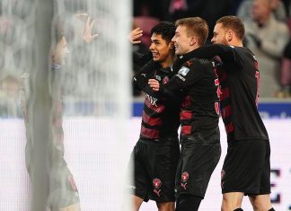 Video: El golazo de Osorio en la goleada del Midtjylland en Dinamarca.