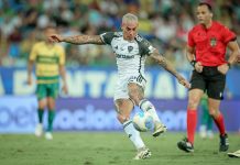 Revive el golazo de Edu Vargas para la goleada del Mineiro en el Brasileirao