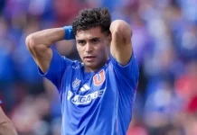 Universidad de Chile cayó ante Audax Italiano en el Nacional y se aleja de la lucha por la Liga Fabián Hormazábal de Universidad de Chile en el Estadio Nacional por la Liga de Primera 2025.