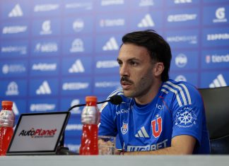 Sebastián Rodríguez en su presentación en la U: “Tenía ganas de llegar y estoy muy feliz que se dio” Sebastián Rodríguez en su presentación oficial con la U