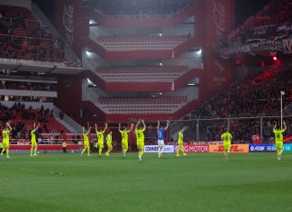 A Perú los pasajes: Conmebol dio a conocer el fallo y la U avanza Jugadores de Universidad de Chile en el Estadio Libertadores de América por la Copa Sudamericana