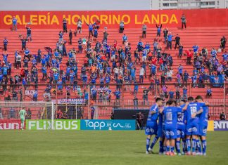 Supercampeón: Universidad de Chile goleo a Colo Colo en el Estadio Santa Laura Jugadores de Universidad de Chile durante la Supercopa 2025 en el estadio Santa Laura