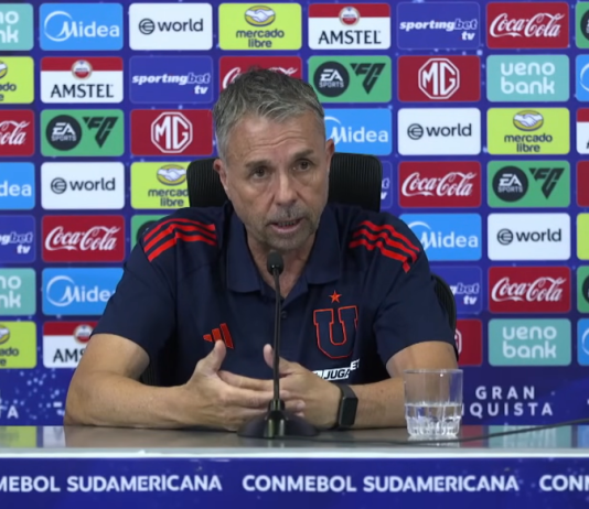 Gustavo Álvarez y la importancia del duelo de este jueves: “Vamos a jugar una verdadera final por nuestra gente” Gustavo Álvarez durante la conferencia de prensa previa al duelo entre Universidad de Chile y Lanús por la semifinal de la Copa Sudamericana 2025 en el Estadio Nacional.
