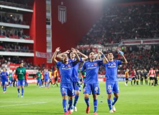 ¿Y sin Assadi? El sorprendente registro de la U sin su figura en cancha durante 2025 Jugadores de Universidad de Chile en el Estadio Uno por la Copa Libertadores
