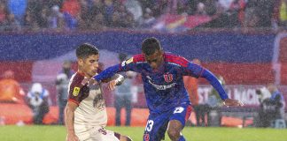 Con Gago en la tribuna: la U no pudo sostener la ventaja y dejó escapar el triunfo ante La Serena Jhon Cortés durante el empate 2-2 entre Universidad de Chile y Deportes La Serena por Copa de la Liga 2026 en el Estadio Nacional