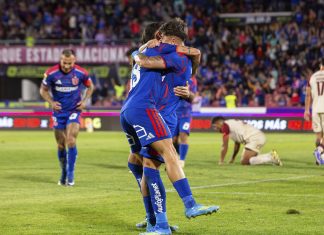 Universidad de Chile goleó a Deportes La Serena y consiguió su primer triunfo como local en 2026 Maxilimiliano Guerrero y Javier Altamirano durante el triunfo por 4-0 entre Universidad de Chile y Deportes La Serena por la Liga de Primera 2026 en el Estadio Nacional