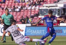 Debut amargo para Gago: la U cayó en el Nacional y se complica en la Copa de la Liga Elías Rojas durante la derrota 0-1 entre Universidad de Chile y Unión La Calera por Copa de la Liga 2026 en el Estadio Nacional
